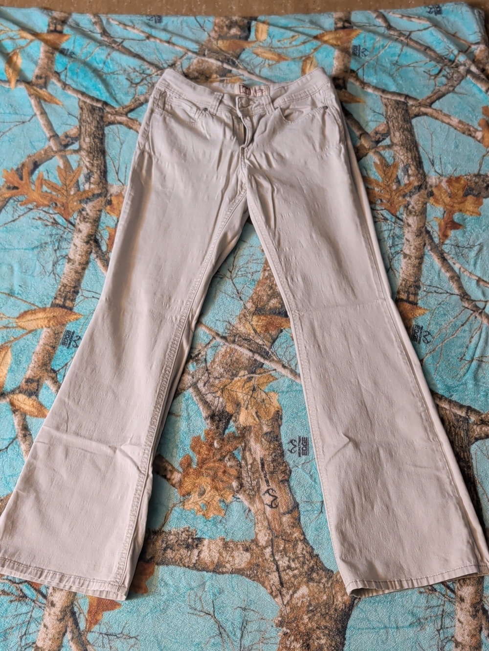 Lee Women's Light Beige Flare Pants